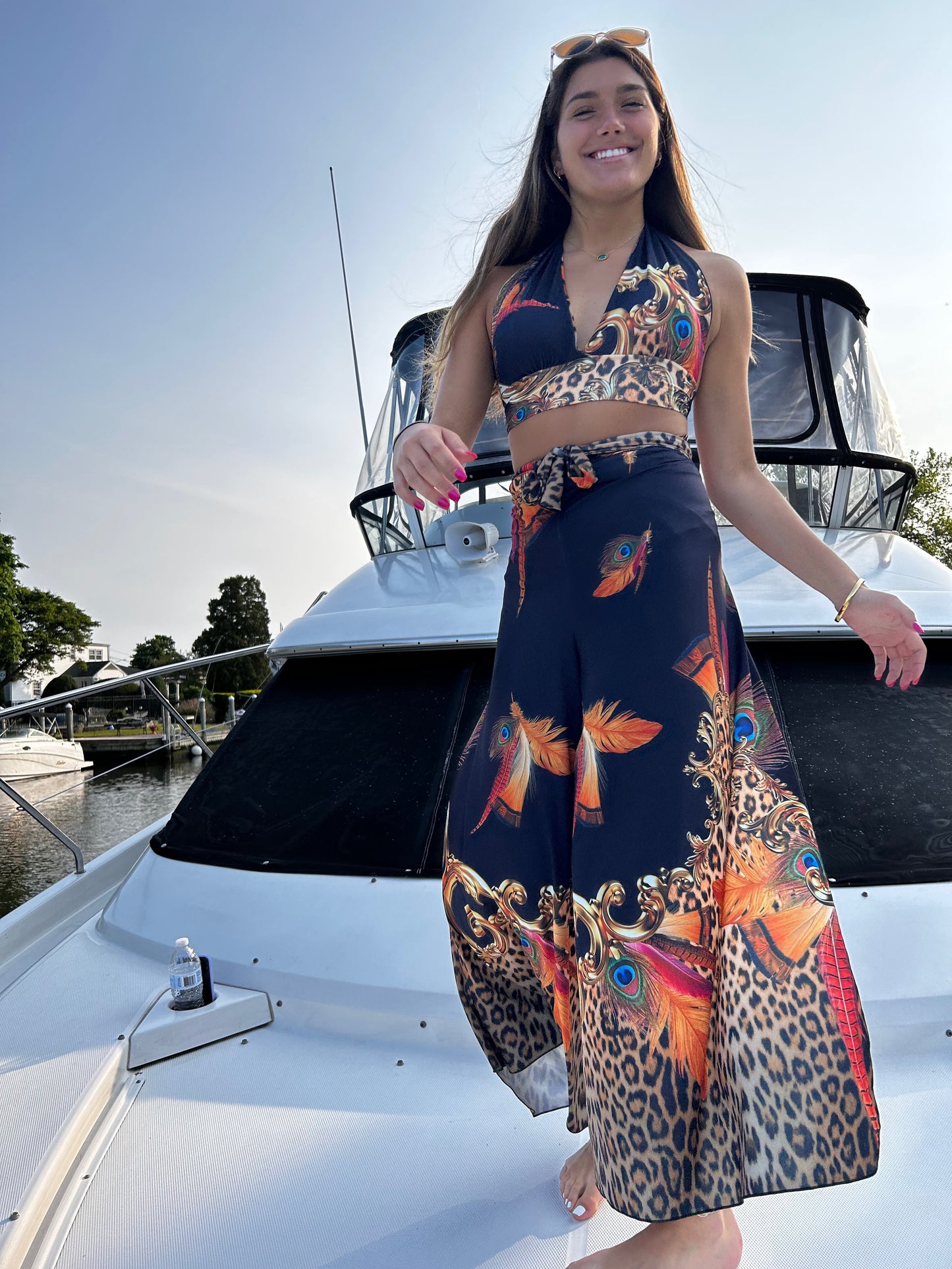 Samba Wild Marinho Halter Top