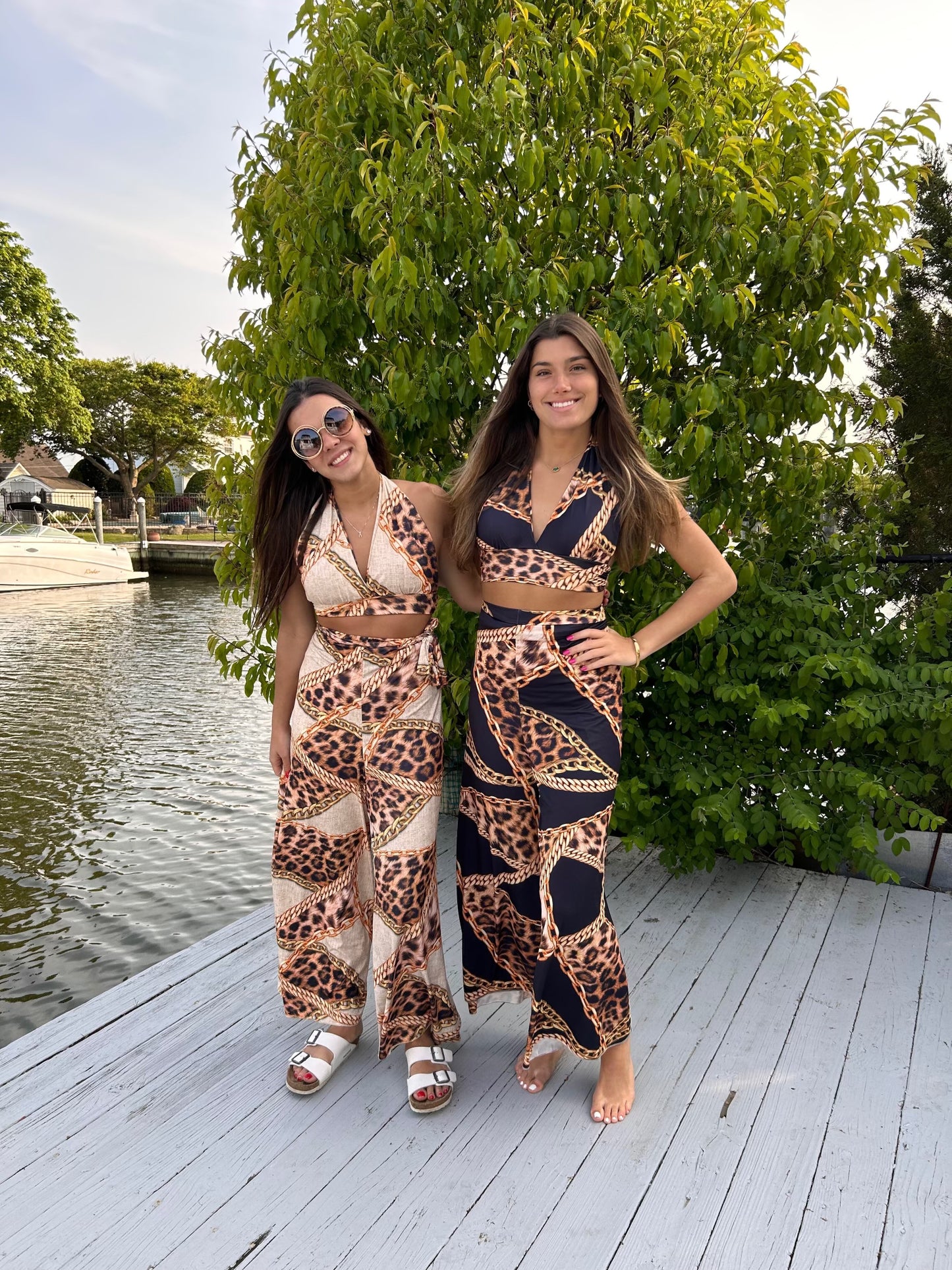 Marinho Wild Chic Chains Pants Black