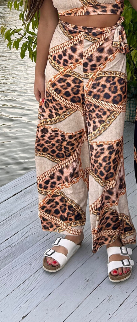 Marinho Wild Chic Chains Pants White